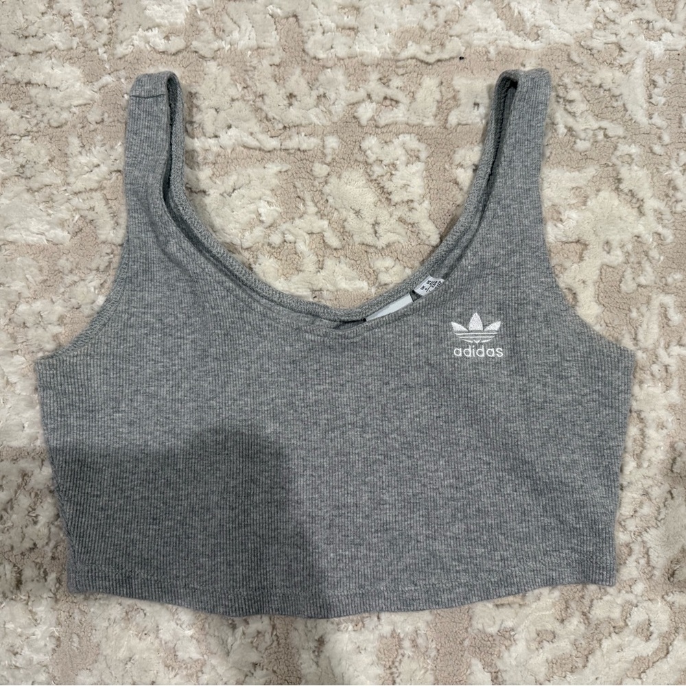 Adidas Gray Crop Top